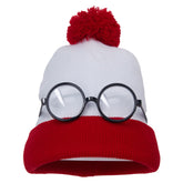 Vintage Runde Zauberer Brille mit weißen Gläsern Perfekt für Wizard Cosplay und Halloween Outfits